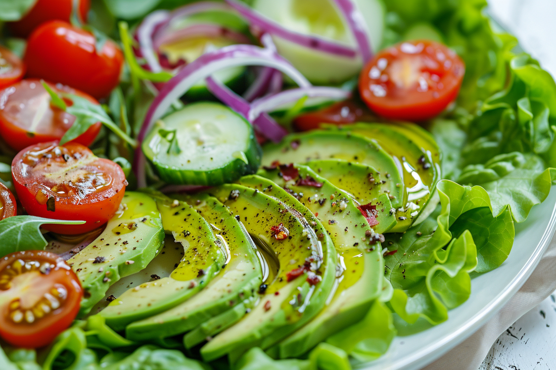 Buttercrunch Lettuce Salad with Avocado - Organo Republic seeds store Buttercrunch Lettuce Salad with Avocado