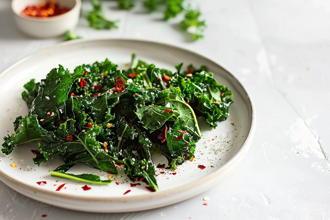 Sautéed Kale with Garlic - Organo Republic seeds store Sautéed Kale with Garlic