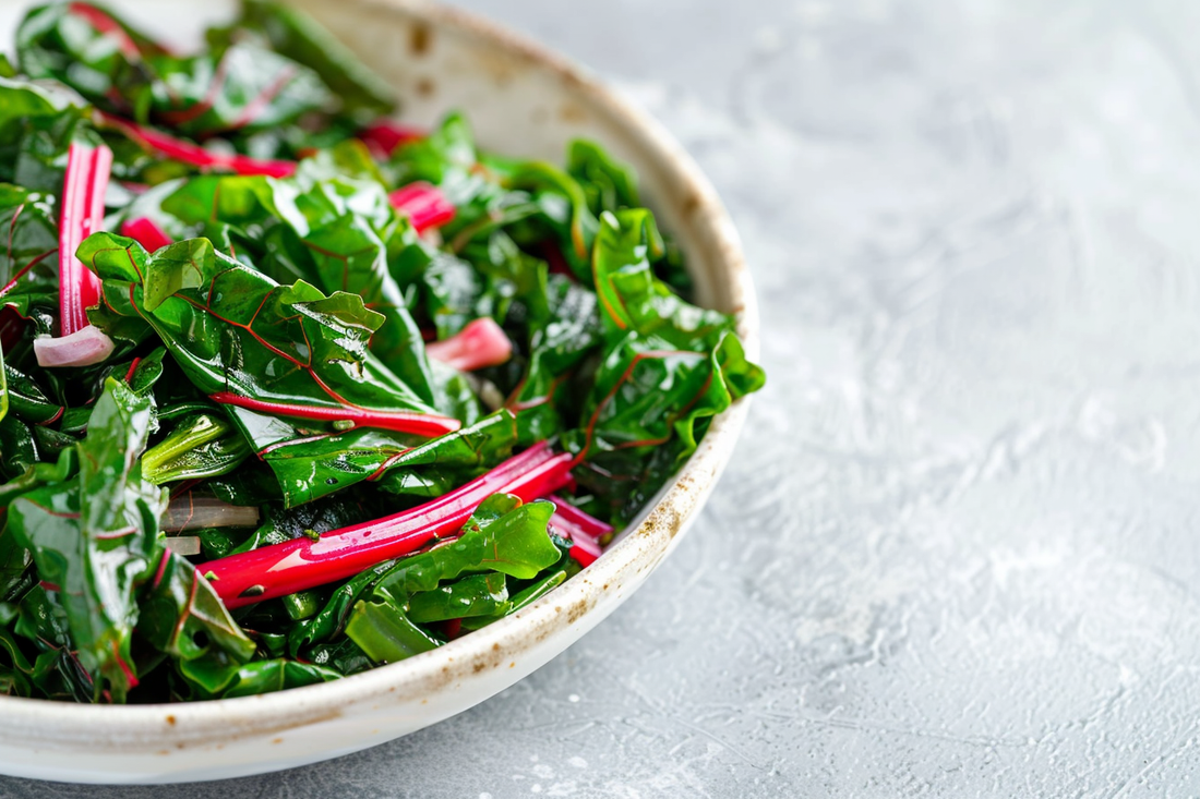 Swiss Chard with Garlic and Lemon - Organo Republic seeds store Swiss Chard with Garlic and Lemon