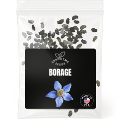 Borage Seeds 100+ Seeds – Non-GMO, Edible Flowers & Pollinator Herb - Organo Republic seeds store Borage Seeds 100+ Seeds – Non-GMO, Edible Flowers & Pollinator Herb
