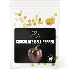 Chocolate Bell Pepper Seeds 50+ Seeds – Non-GMO Sweet Heirloom Pepper - Organo Republic seeds store Chocolate Bell Pepper Seeds 50+ Seeds – Non-GMO Sweet Heirloom Pepper