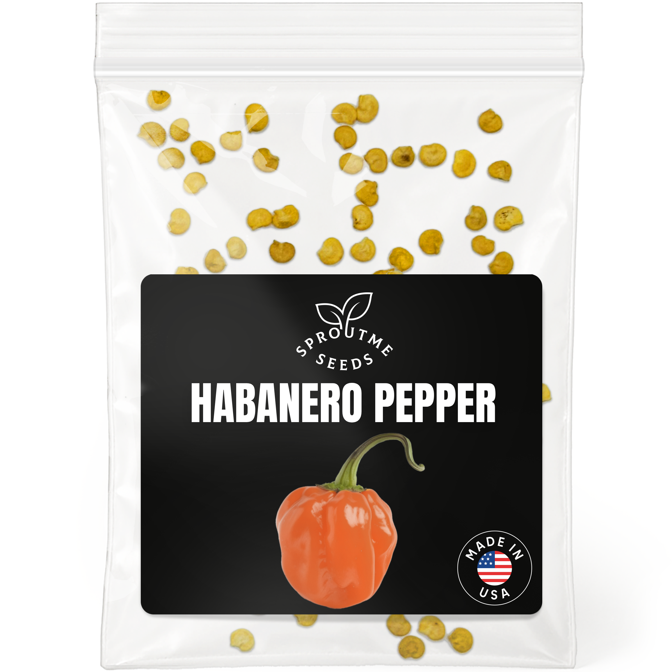 Habanero Pepper Seeds 50+ Seeds – Non-GMO Extra Hot Chili Pepper - Organo Republic seeds store Habanero Pepper Seeds 50+ Seeds – Non-GMO Extra Hot Chili Pepper