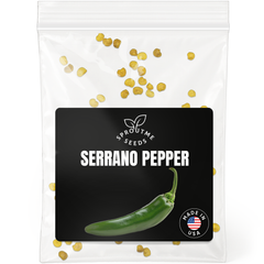 Serrano Pepper Seeds 50+ Seeds – Non-GMO Hot Chili Pepper - Organo Republic seeds store Serrano Pepper Seeds 50+ Seeds – Non-GMO Hot Chili Pepper