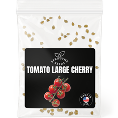 Tomato Large Cherry Seeds 50+ Seeds – Non-GMO Sweet Cherry Tomato - Organo Republic seeds store Tomato Large Cherry Seeds 50+ Seeds – Non-GMO Sweet Cherry Tomato