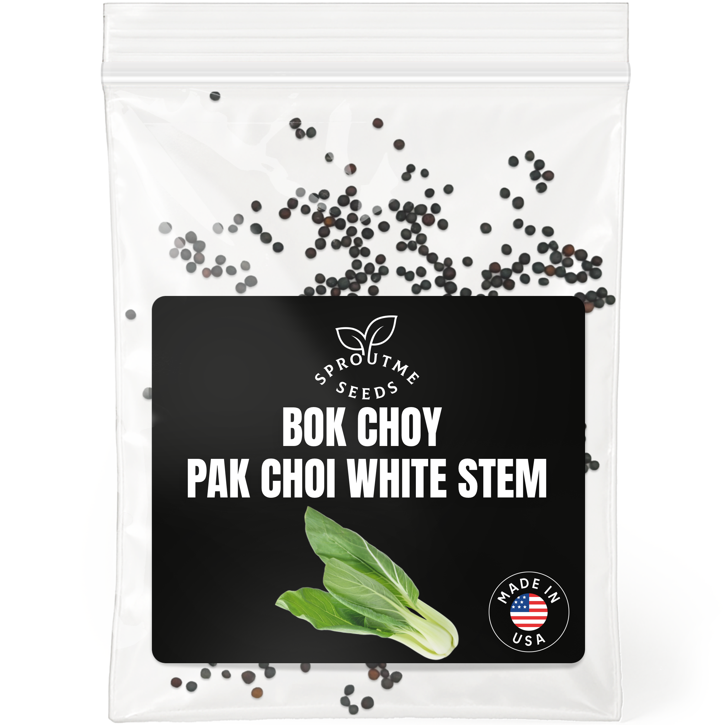 Bok Choy Pak Choy White Stem Seeds 300+ Seeds – Non-GMO Asian Greens
