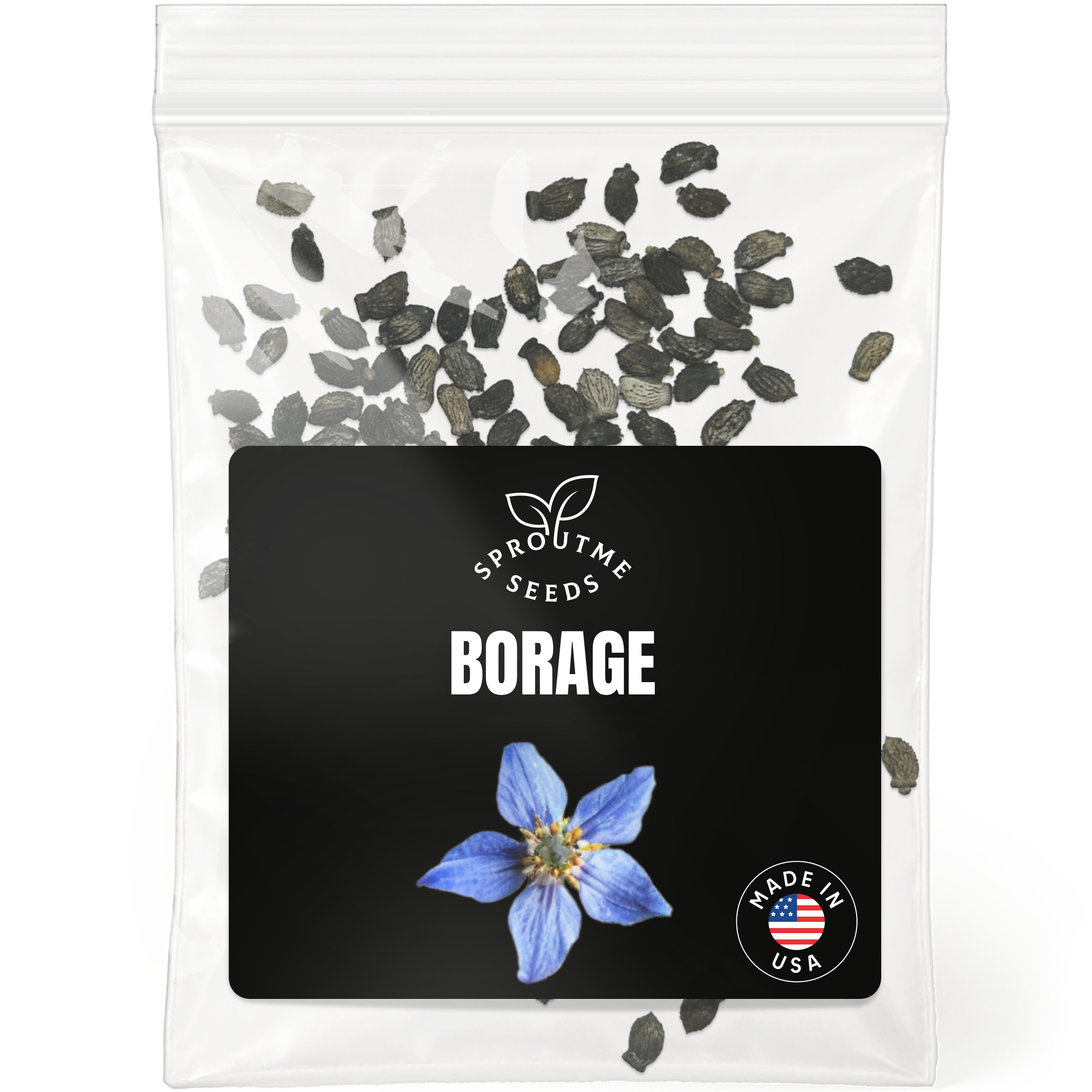 Borage Seeds 100+ Seeds – Non-GMO, Edible Flowers & Pollinator Herb