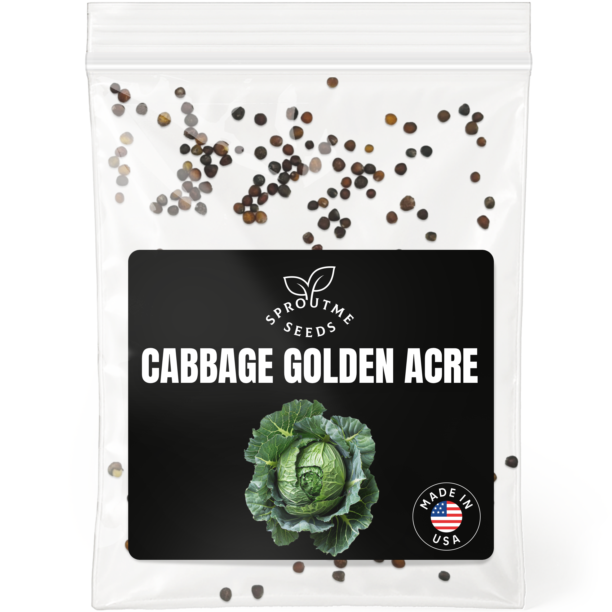 Cabbage Golden Acre Seeds 300+ Seeds – Non-GMO Heirloom Garden Cabbage