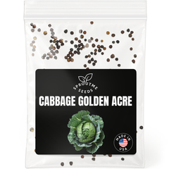 Cabbage Golden Acre Seeds 300+ Seeds – Non-GMO Heirloom Garden Cabbage