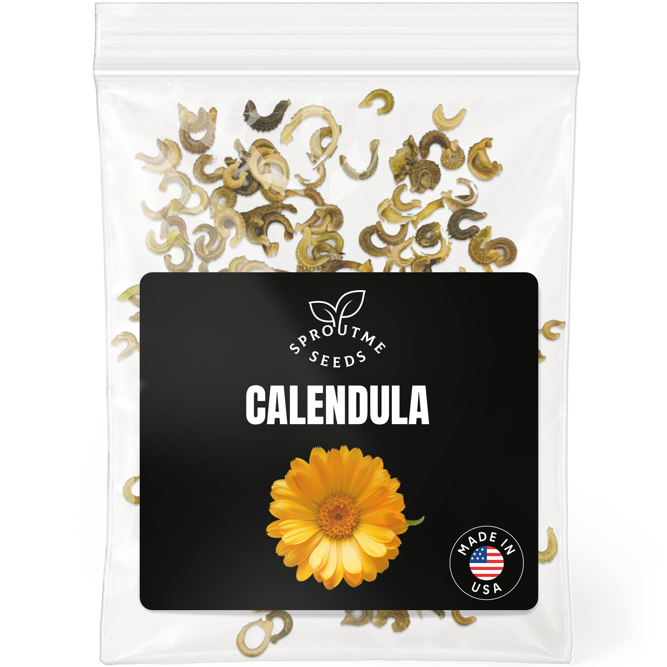 Calendula Seeds 150+ Seeds – Non-GMO Edible Flower & Pollinator Friendly